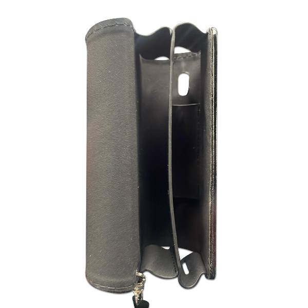 Etui für Iqos schwarz PVC 2 Fächer mit Schlaufe innen 65514