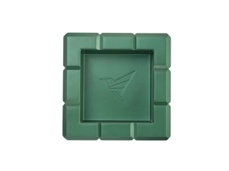 COLIBRI Zigarrenascher Metall "Heritage Cube" gruen 4 Abl. 524765
