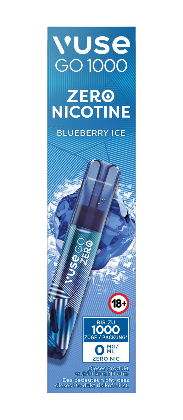 Einweg eZigarette Vuse GO Blueberry Ice 0mg bis zu 1000 Puffs 402098