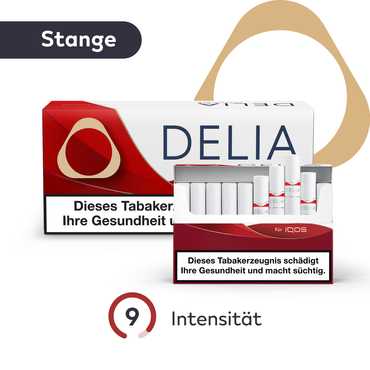 10 Schachteln DELIA CLASSIC RED