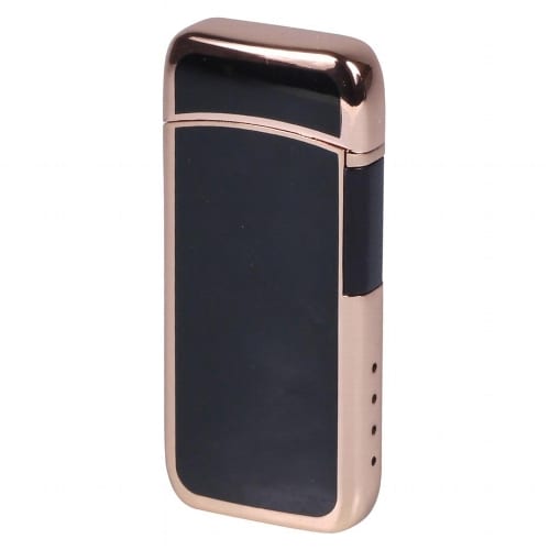 Feuerzeug Batterie JEAN CLAUDE Gamma Lichtbogen USB schwarz rosegold 35729