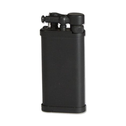 Feuerzeug IM Corona Old Boy für Pfeifen aus Metall beschichtet in schwarz matt 6185