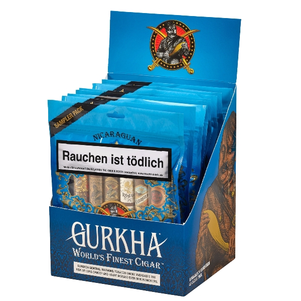 GURKHA Nicaragua Blue Toro Sampler (Humibag à 6 Zigarren)