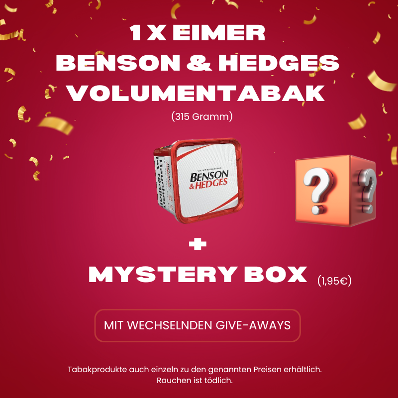 Aktion: 1 x Benson & Hedges Tabak + 1 x Mystery Box