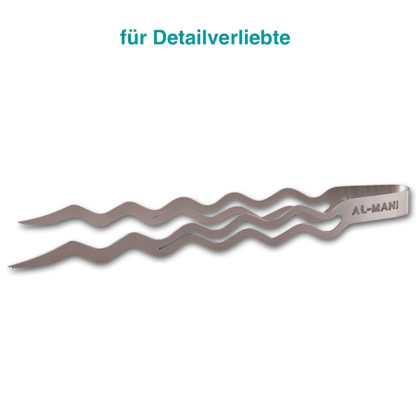 Wasserpfeifen Kohlezange Wave 30 cm Edelstahl 51552