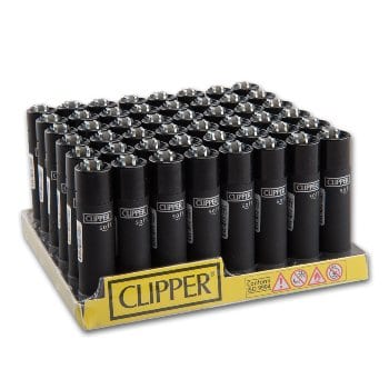 Einwegfeuerzeug Stein CLIPPER Soft Touch & Black Cap Steller mit 48 St 99767