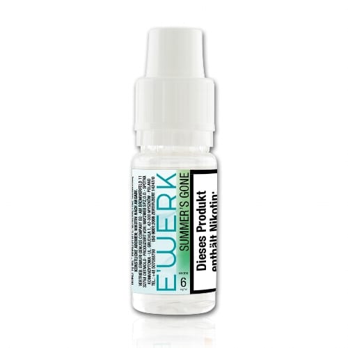 E-Liquid E'Werk Summer's Gone 6 mg/ml Flasche 10 ml 95750