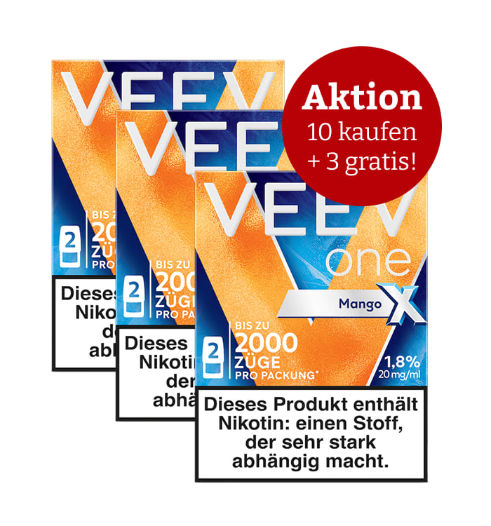Aktion: 10 x kaufen, 13 erhalten E-Liquidpod VEEV ONE