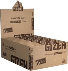 Display GIZEH UNBLEACHED KING SIZE SLIM+TIPS 26 x 34 SW16510