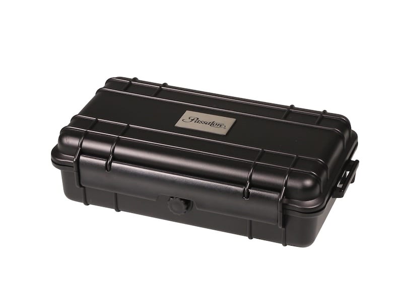 PASSATORE Cigar Case Acryl schwarz  fuer ca.10-15 Zigarren 560871