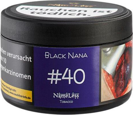 WP-Tabak Nameless "#40 Black Nana" 25gr-Dose 932021