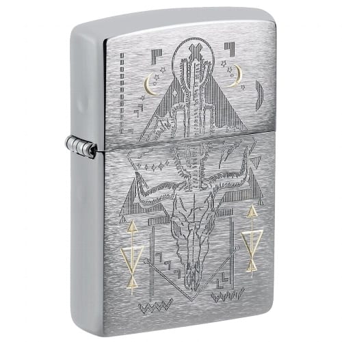 ZIPPO chrom gebuerstet Treasure Bond Auto 60006802 28193