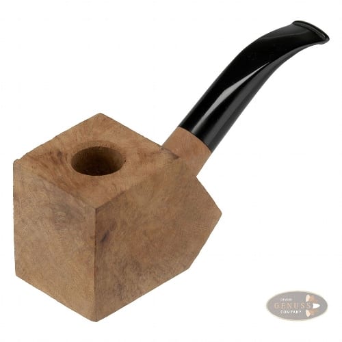 Pfeifenrohling aus Bruyèreholz Acryl in cognacbraun schwarz gebogen zum Selbstbearbeiten 3103