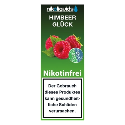 E-Liquid NIKOLIQUIDS Himbeerglück 0 mg 50 PG / 50 VG 89148