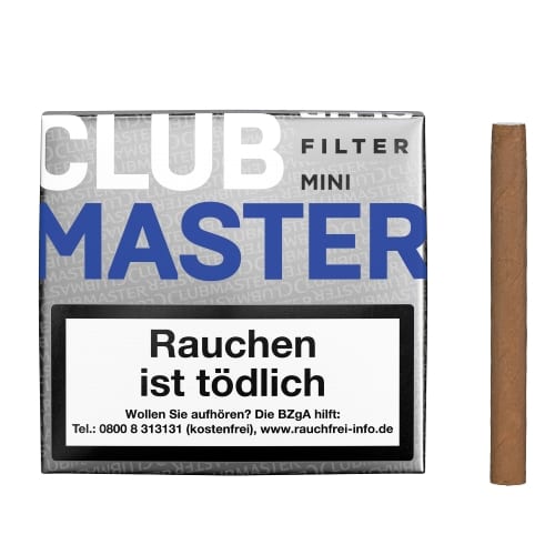 Clubmaster Mini Blue 20 Zigarillos MIT FILTER 84069
