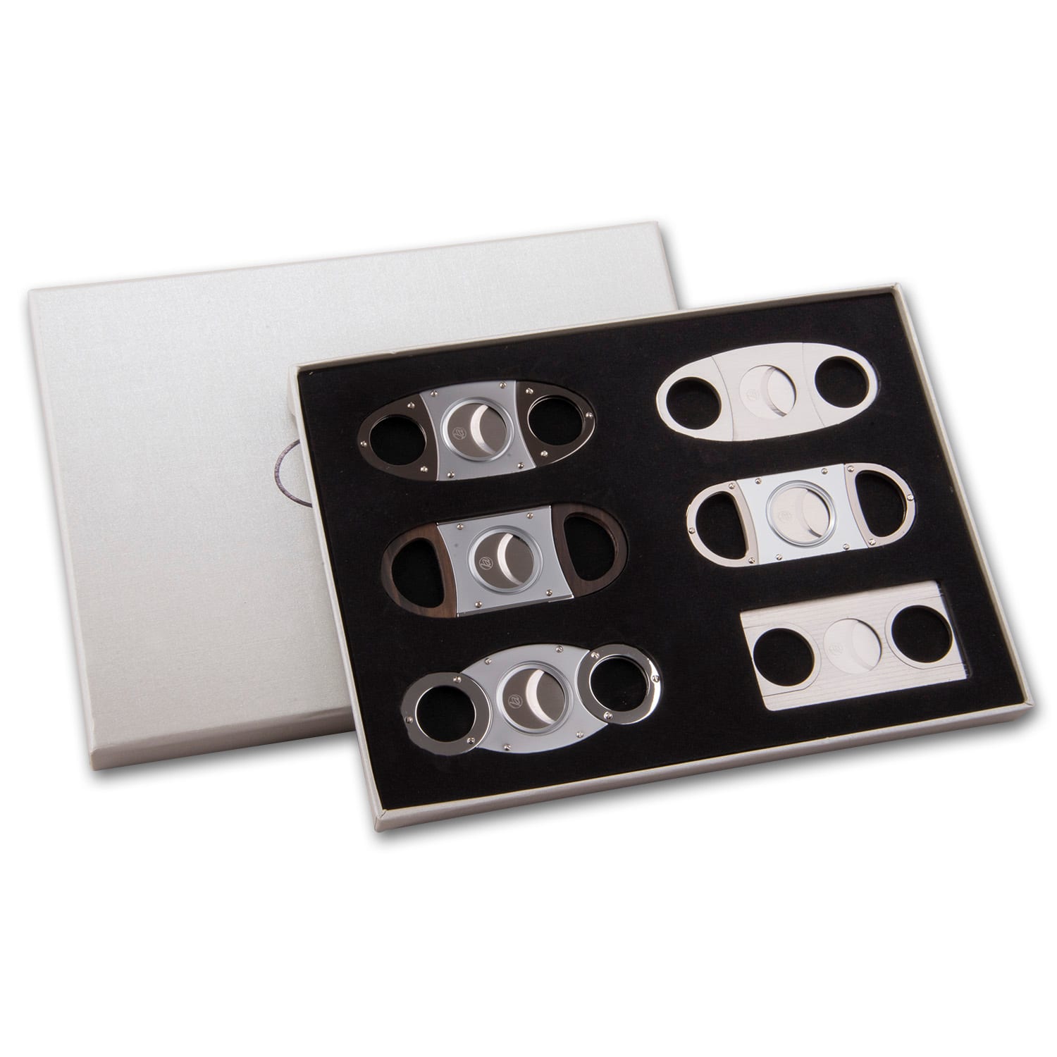 Zigarrenabschneider Sortiment im Holzkasten 25934