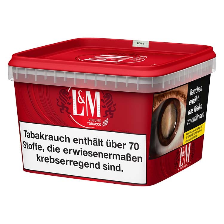 L&M Red Volumen Zigarettentabak Eimer 129 Gramm SW11830