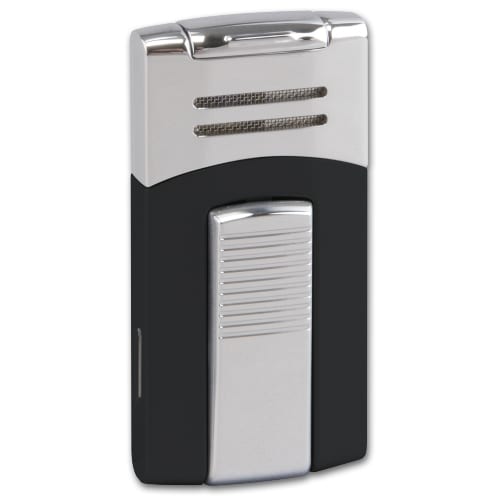 Feuerzeug Jet CASETI Flower Lack schwarz /chrom poliert 93376