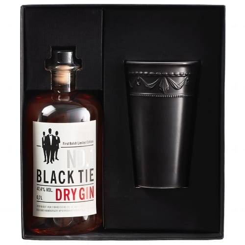 Gin BLACK TIE No. 1 47,4 % Vol. Geschenkset mit Becher 41782