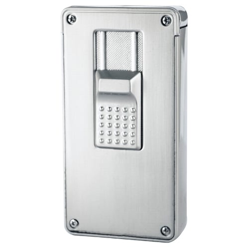 Feuerzeug Jet 2-fach FORMULA Crocodile Blaze grau gebuerstet 46213