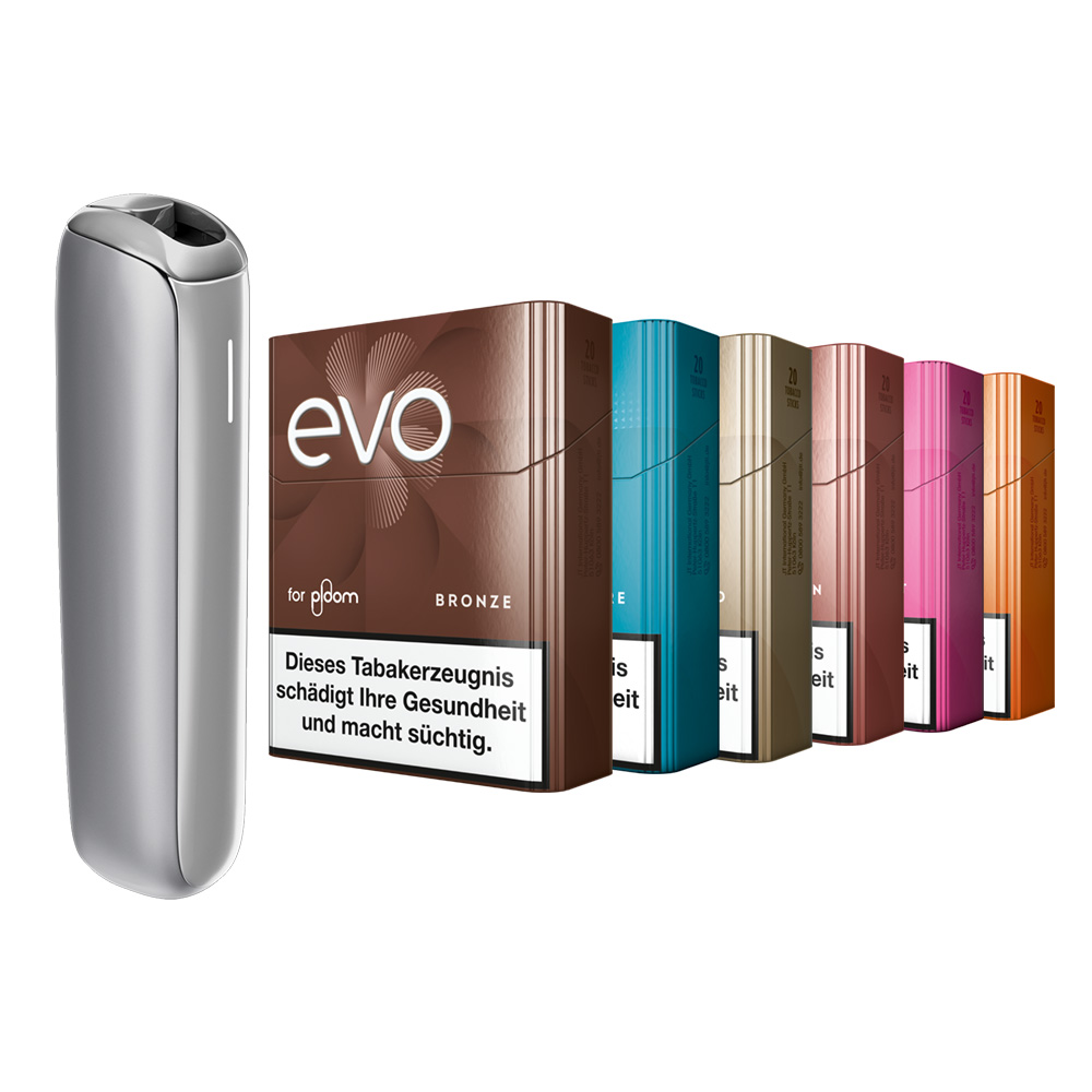 Ploom Aura Lunar Silver + 6 gratis EVO Sticks SW17007