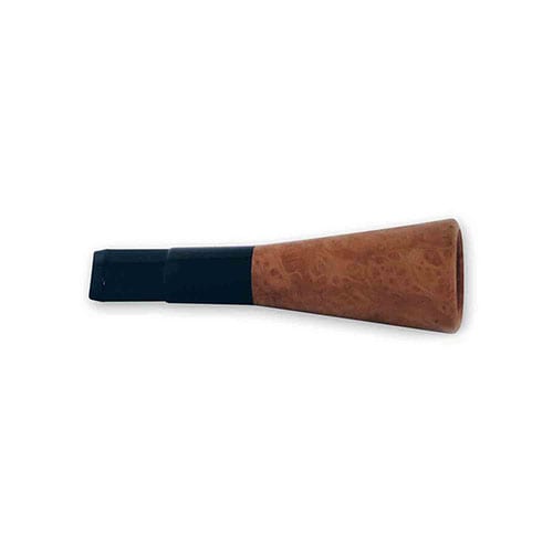 Zigarrenspitze Denicotea aus Bruyéreholz Acryl in braun schwarz 20 mm Durchmesser 8454