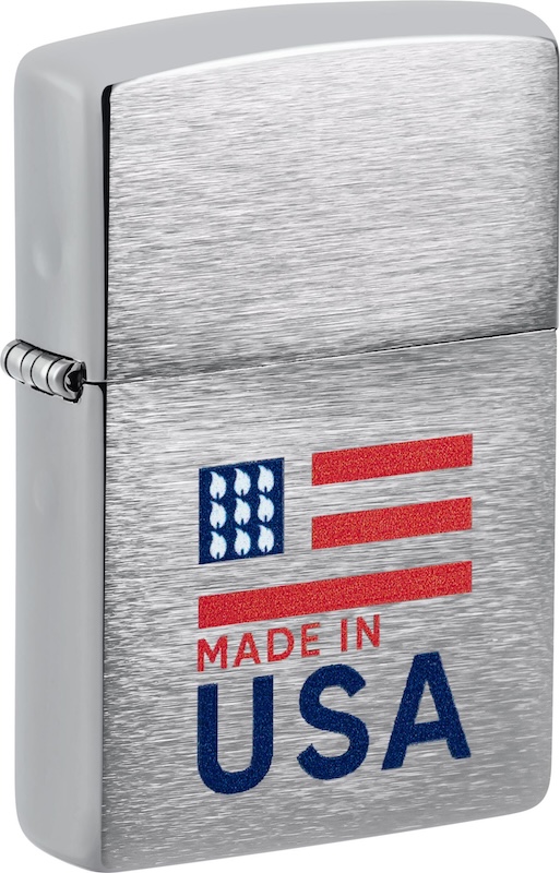 ZIPPO chrom gebürstet color "Made in USA" 60007378 259776
