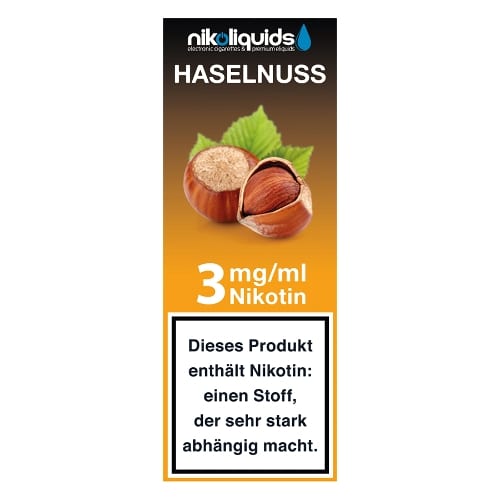 E-Liquid NIKOLIQUIDS Haselnuss 3 mg 87487