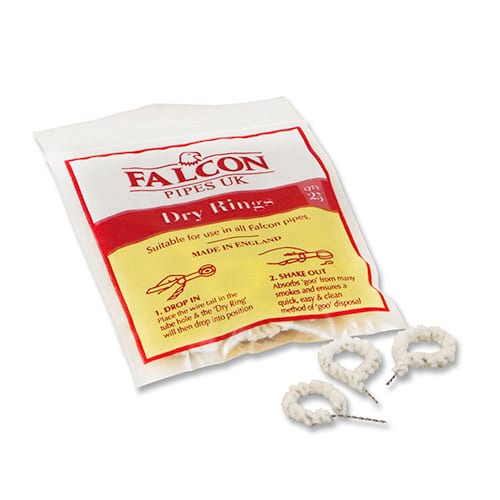 Pfeifenreiniger Falcon Trockenringe aus Baumwollfasern in weiss 1 Beutel à 25 Stück 254