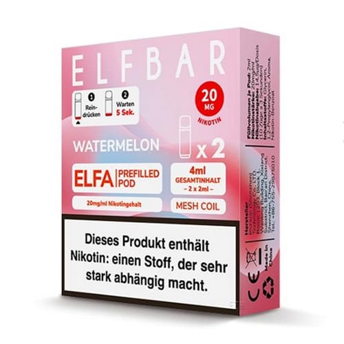 E-Liquidpod ELFBAR Elfa Watermelon 20 mg 2 Pods 17630