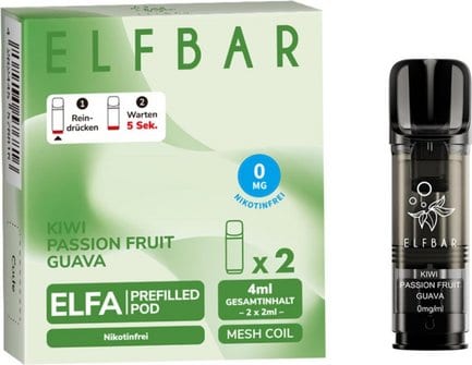 elfbar elfa master akku ELFA OHNE NIKOTIN | Apple Peach | Liquid Pod main image 1