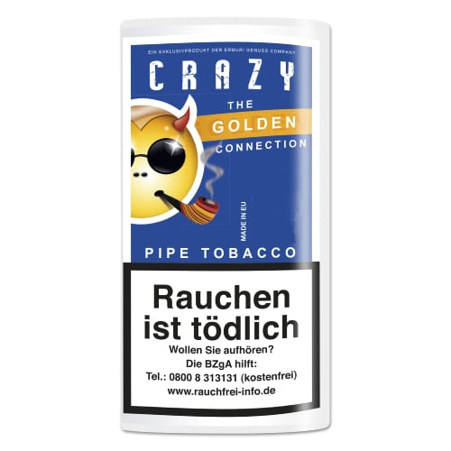 Pfeifentabak Crazy The Golden Connection 50 Gramm 3822