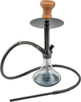Shisha "Riad" transparent, Boden schwarz  1er/44cm 445604