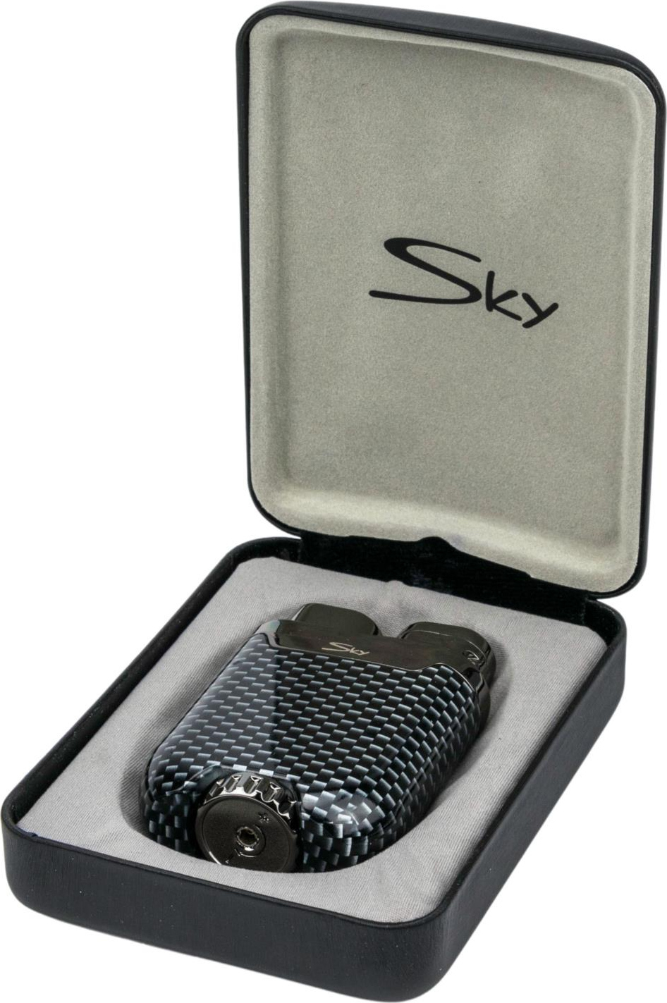 SKY Jet-Feuerzeug "Maine" Carbondesign/gun poliert 238032