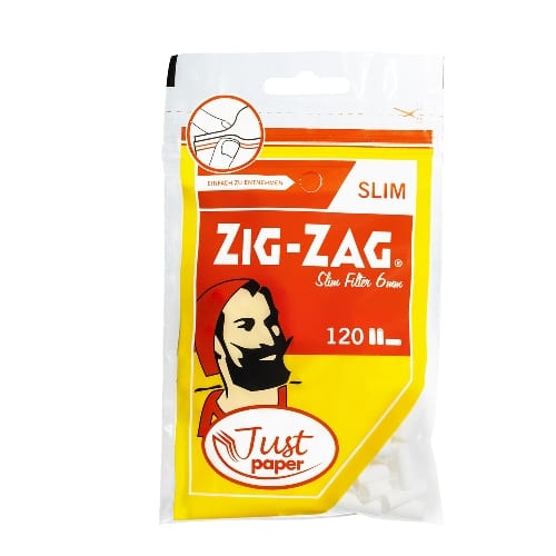 Zig-Zag Just Paper Slim Filter 6mm Display 10×120 Stück (1200 Filter) SW16371