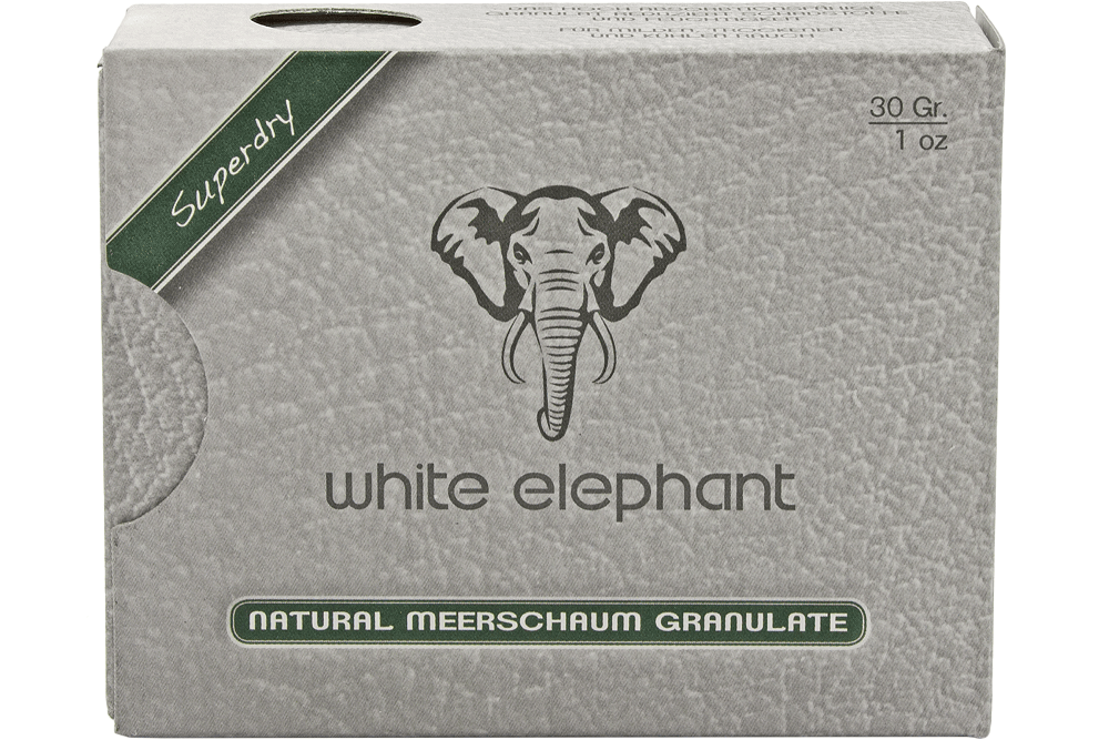 10 Schachteln à 30 Gramm Pfeifenfilter White Elephant Natural Meerschaum Granulate SW264-2