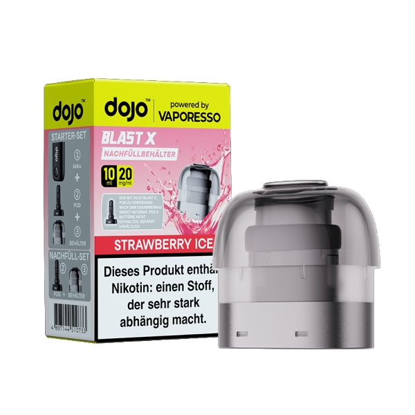 E-Liquidpod DOJO Blast X Refill Strawberry Ice 20mg