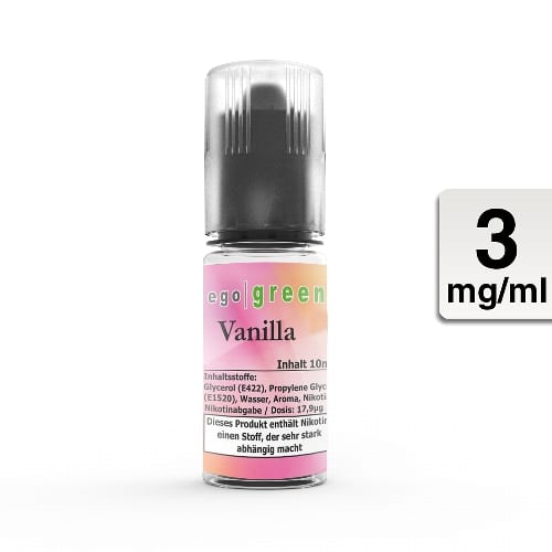 E-Liquid EGO GREEN Vanilla 3 mg 90524