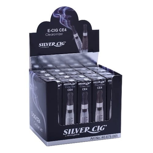 E-Clearomizer SILVERCIG fuer alle Modelle (20) farblich sortiert SW84075