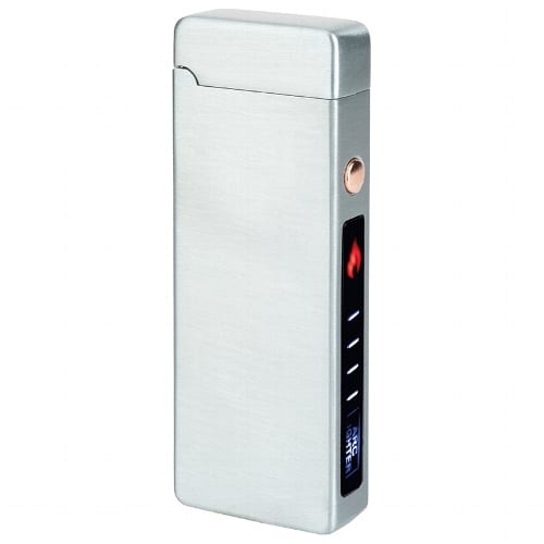 Feuerzeug Batterie FORMULA Double Arc silber USB 35336