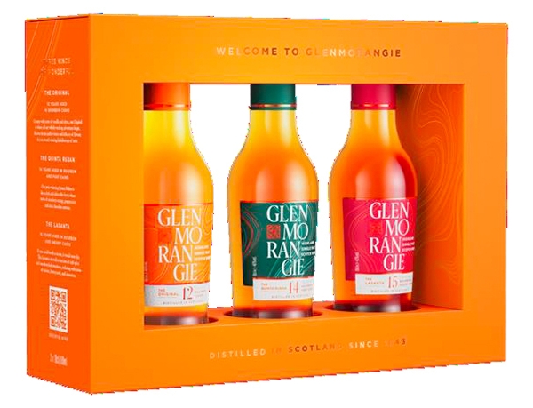GLENMORANGIE Tasting Set 43 % Vol. 3 x 100 ml 12/14/15 Jahre 82038