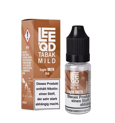 E-Liquid LEEQD Tabak mild 6mg 50 PG / 50 VG 47430