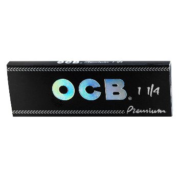 OCB Premium Schwarz 1¼ – 1 Heft mit 50 Blättchen SW16699