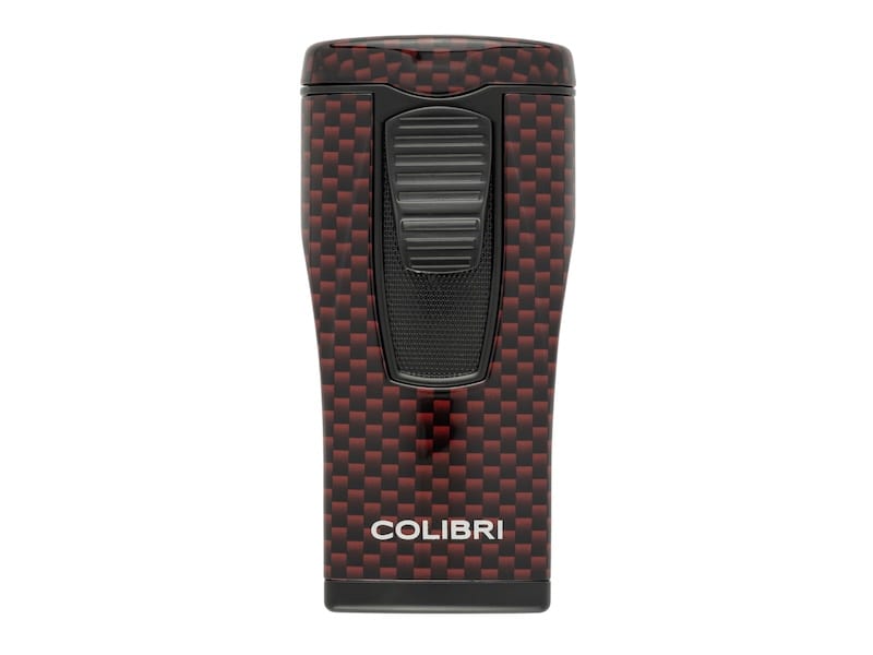 COLIBRI Zigarrenfeuerzeug "Monaco II" Carbondesign rot 295312