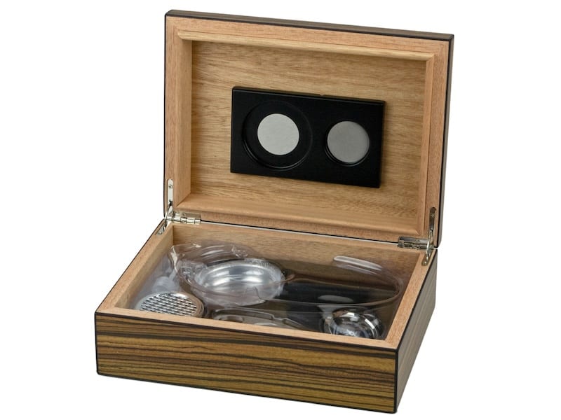 Humidor-Set  Zebra Finish matt  fuer ca. 25 Zigarren 569110