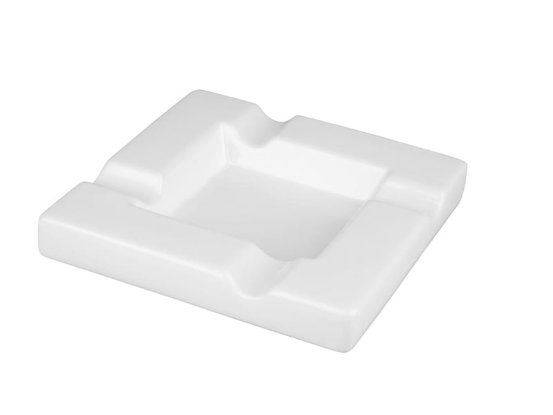 Zigarrenascher Keramik weiß glaenzend 4 Ablagen 523041