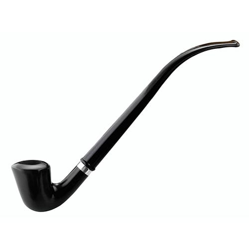 Lesepfeife Capitello aus Bruyèreholz glänzend Acryl in schwarz 18703