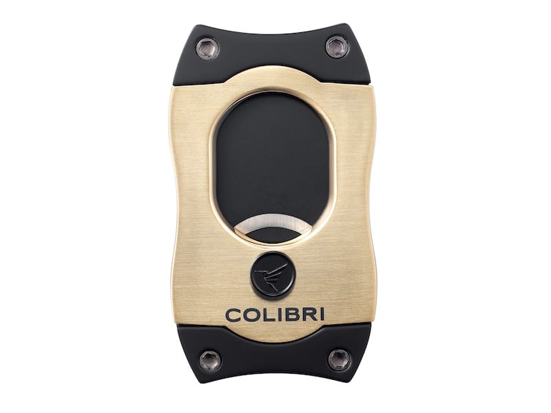 COLIBRI Zigarrenabschneider "S-Cut II" gold/schwarz 26mm 591956