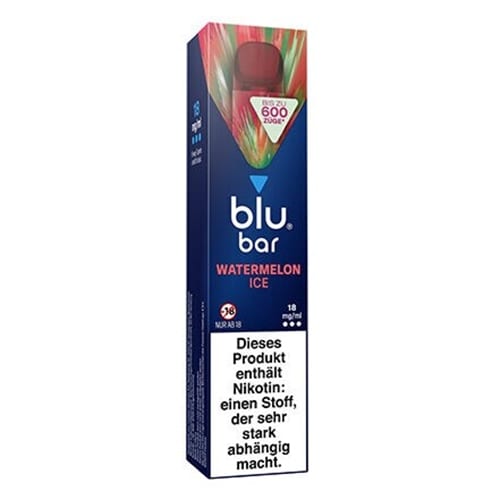 E-Zigarette BLUE BAR Einweg Watermelon Ice 18 mg E-Zigarette BLUE BAR Einweg Watermelon Ice 18 mg