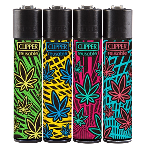 Einwegfeuerzeug Stein Clipper Leaves 40 / Steller mit 48 Stück 41940